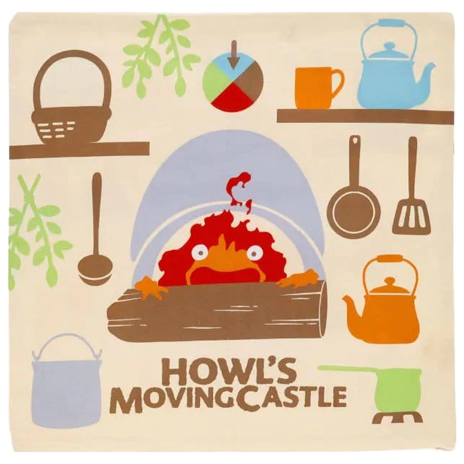 Howl’s Moving Castle Natsu Poszewka na Poduszkę Cook with Calcifer zdjęcie produktu