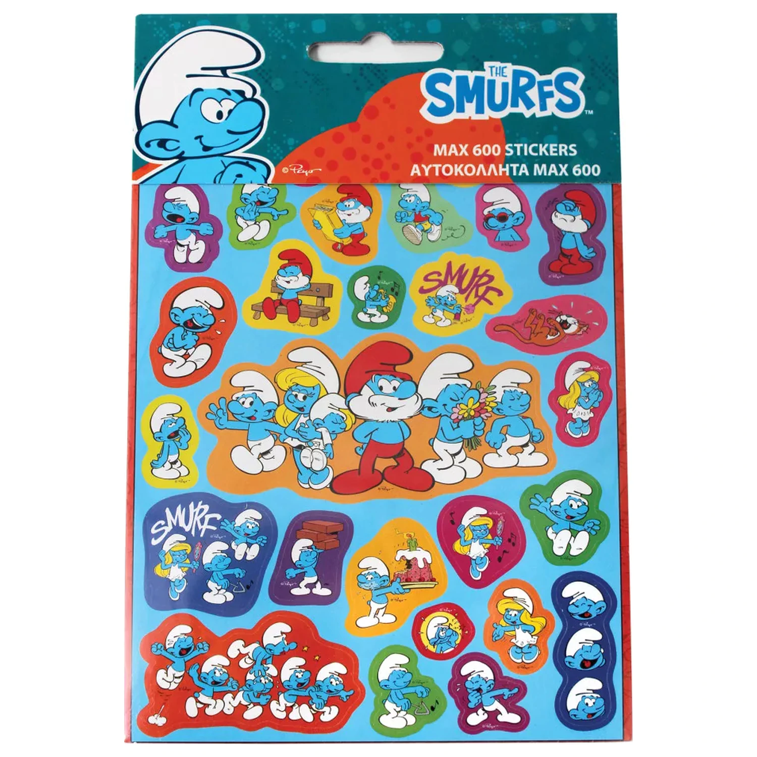 The Smurfs Family 600-częściowy zestaw naklejek zdjęcie produktu