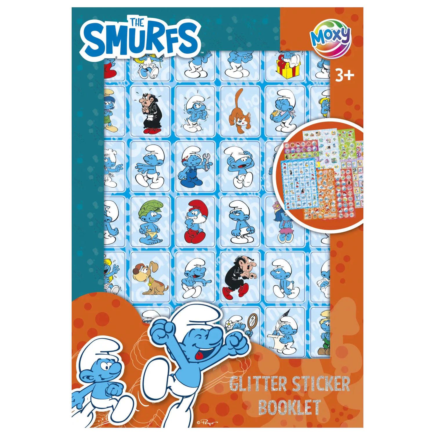 The Smurfs Happy Glitter Zestaw naklejek 8 arkuszy zdjęcie produktu