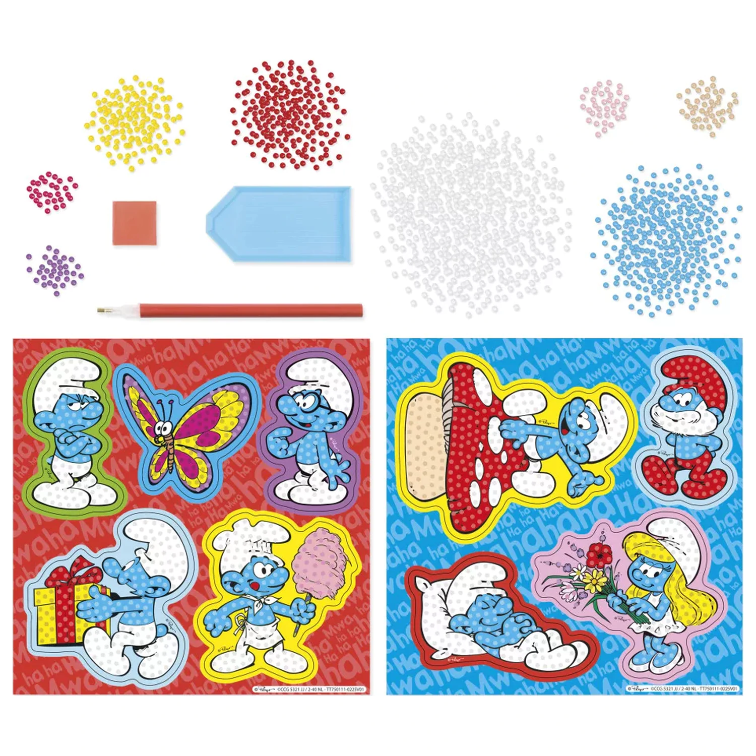 The Smurfs Happy Diamond Dotz Zestaw 9 Naklejek zdjęcie produktu