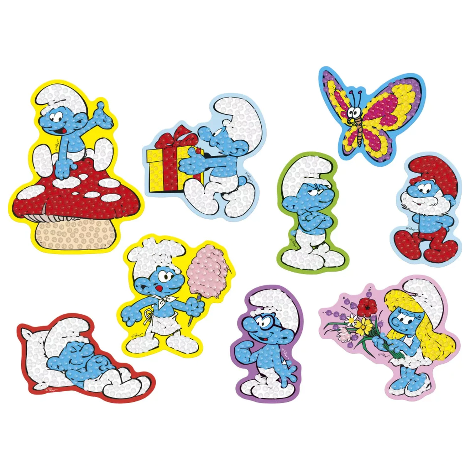 The Smurfs Happy Diamond Dotz Zestaw 9 Naklejek zdjęcie produktu