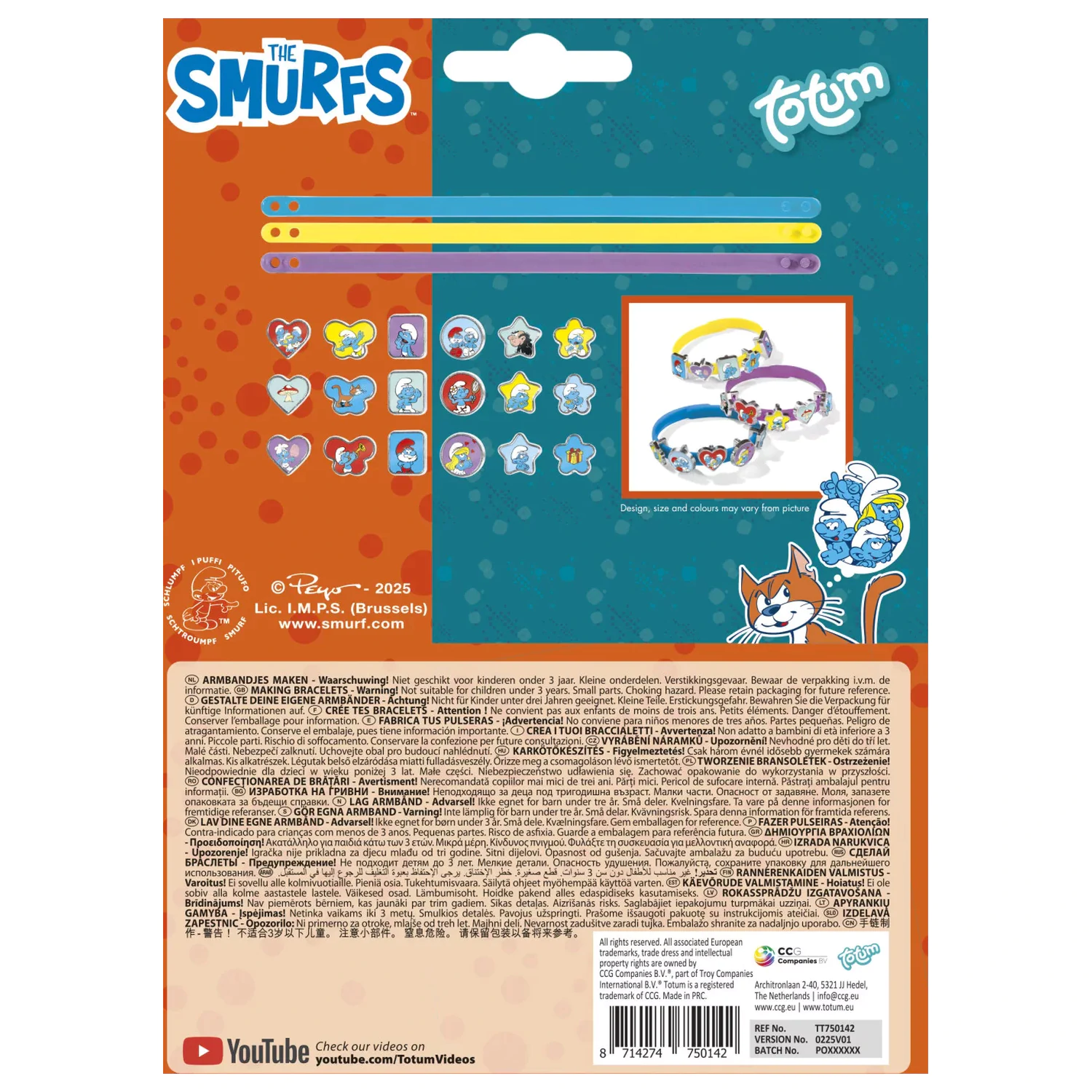 The Smurfs Zestaw do Robienia Szczęśliwych Bransoletek zdjęcie produktu