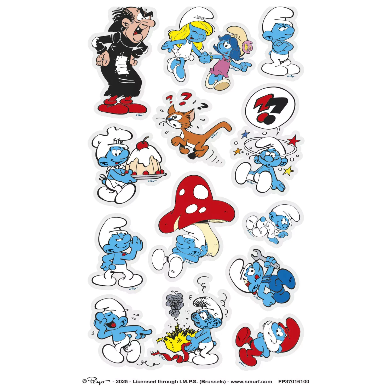 The Smurfs Laugh Tatuaż, 12-częściowy zdjęcie produktu