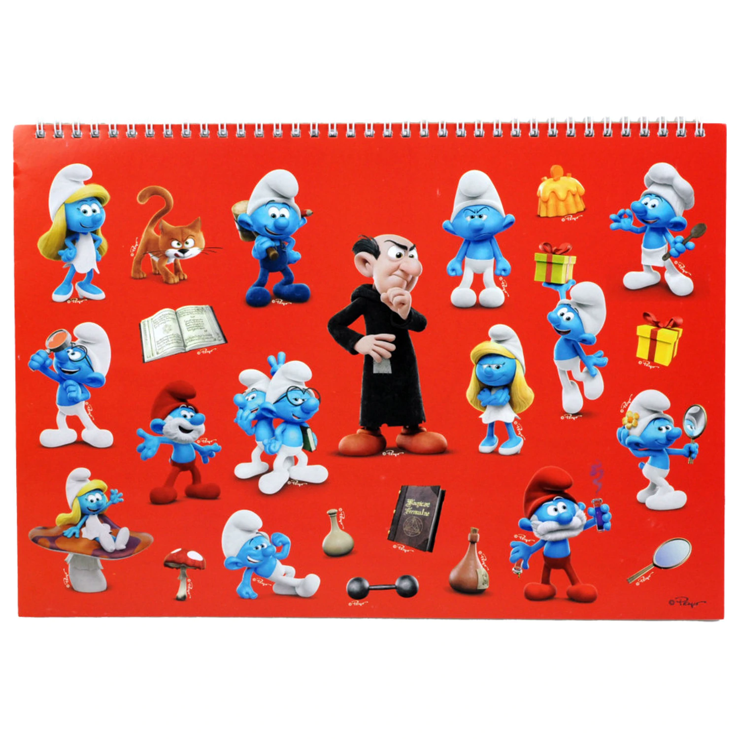 Smurfs Village A/4 Szkicownik Spiralny 40 Stron z Naklejkami zdjęcie produktu