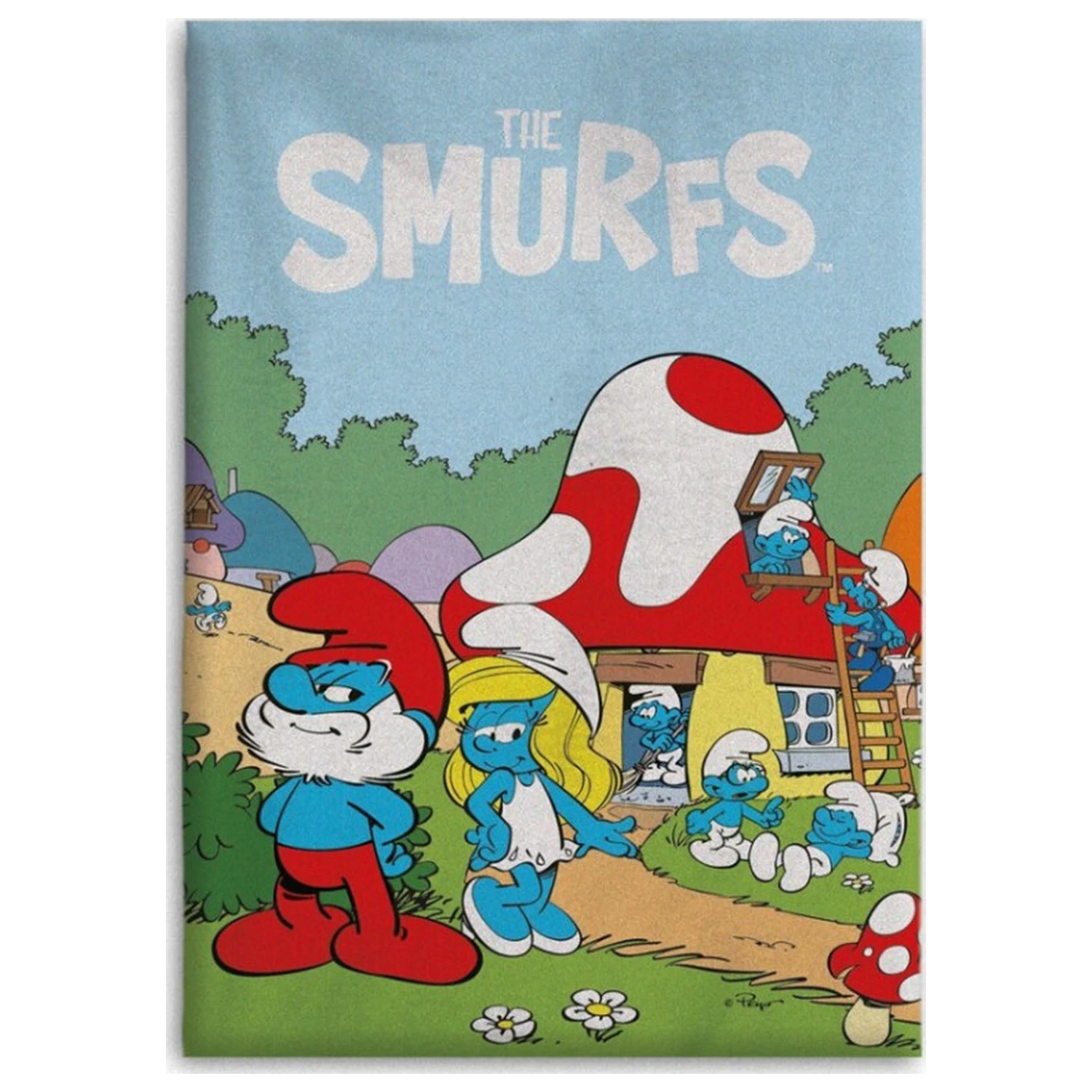 The Smurfs Village Life koc flanelowy 110x150cm zdjęcie produktu