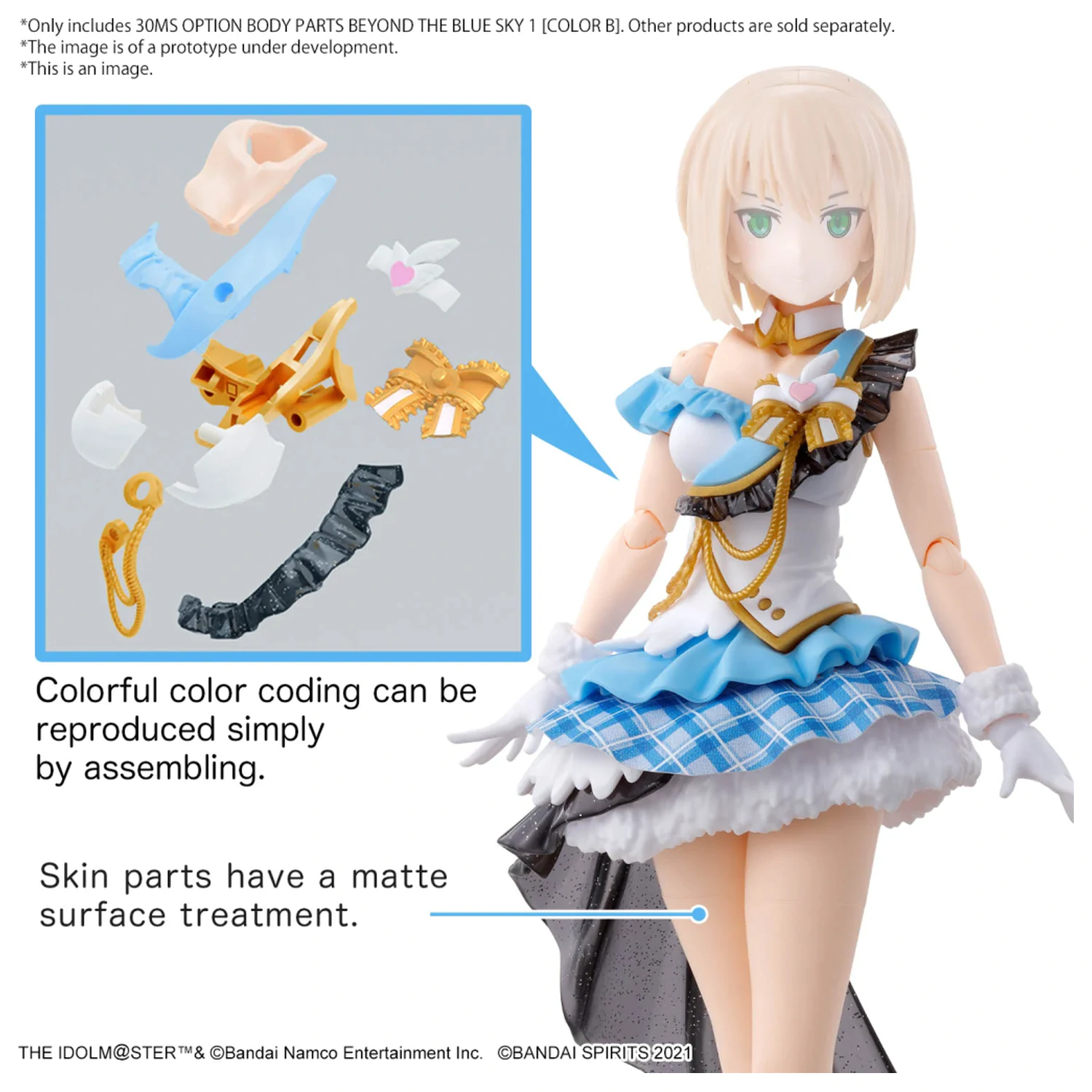 IDOLM@STER Option Body Parts Beyond The Blue Sky 1 zestaw modeli zdjęcie produktu