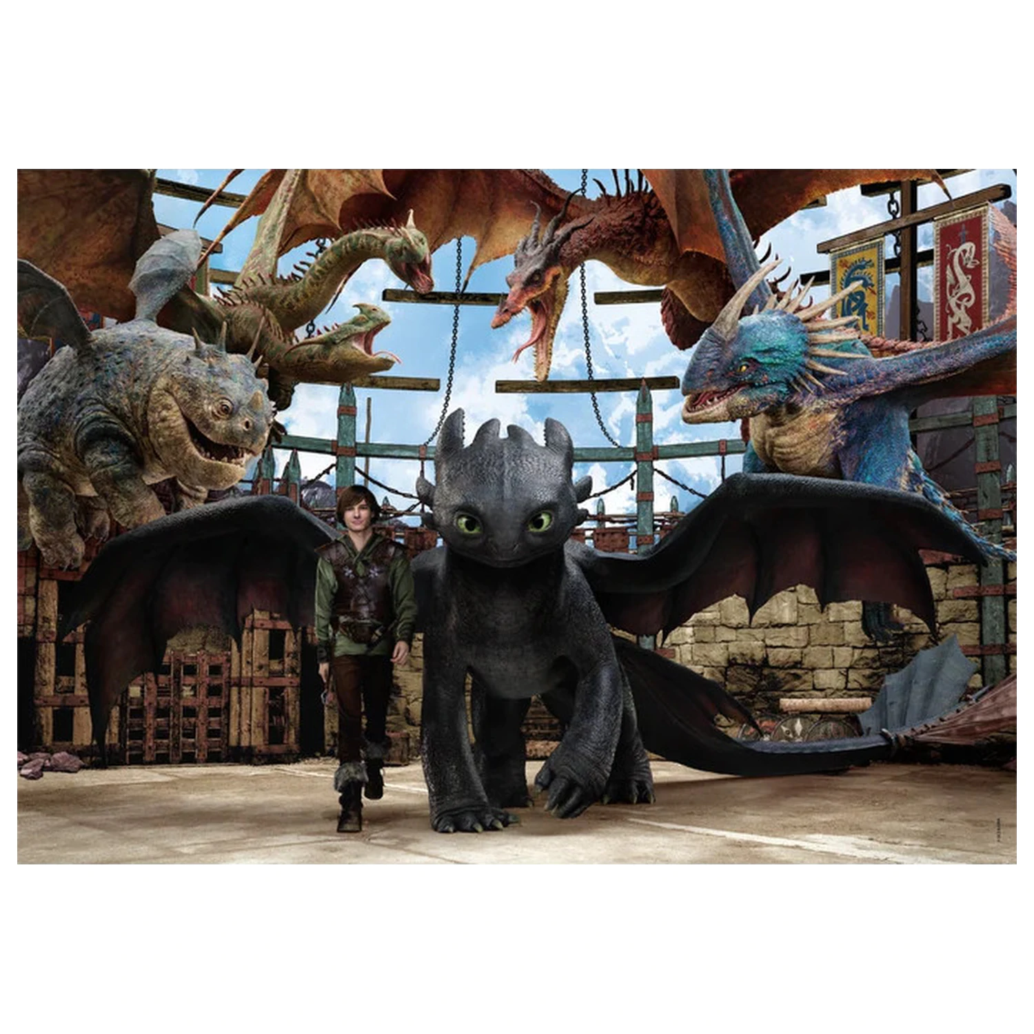 How to Train Your Dragon Arena 104-częściowe Super puzzle zdjęcie produktu