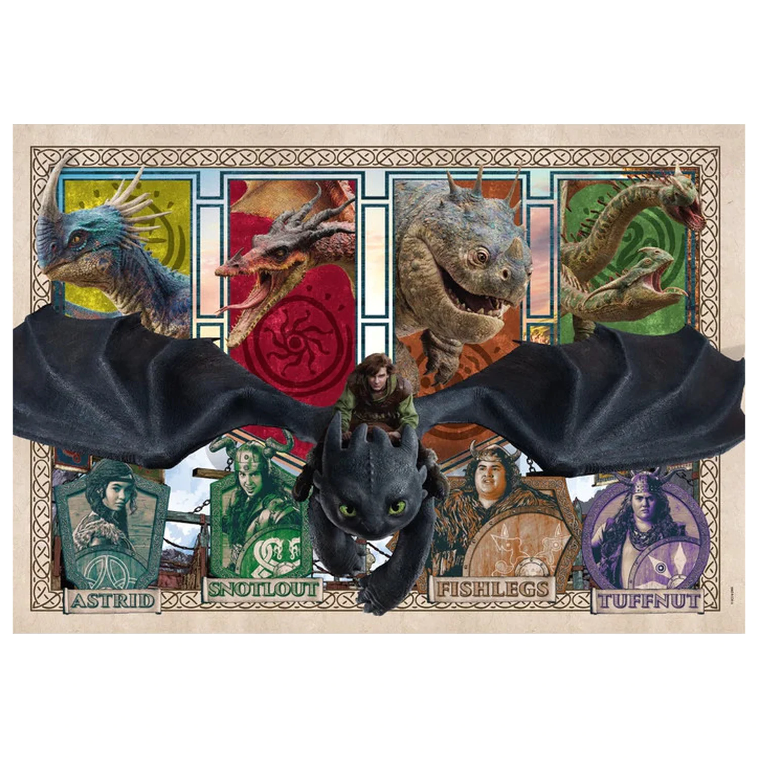 How to Train Your Dragon Mystic Skies puzzle 300 elementów zdjęcie produktu