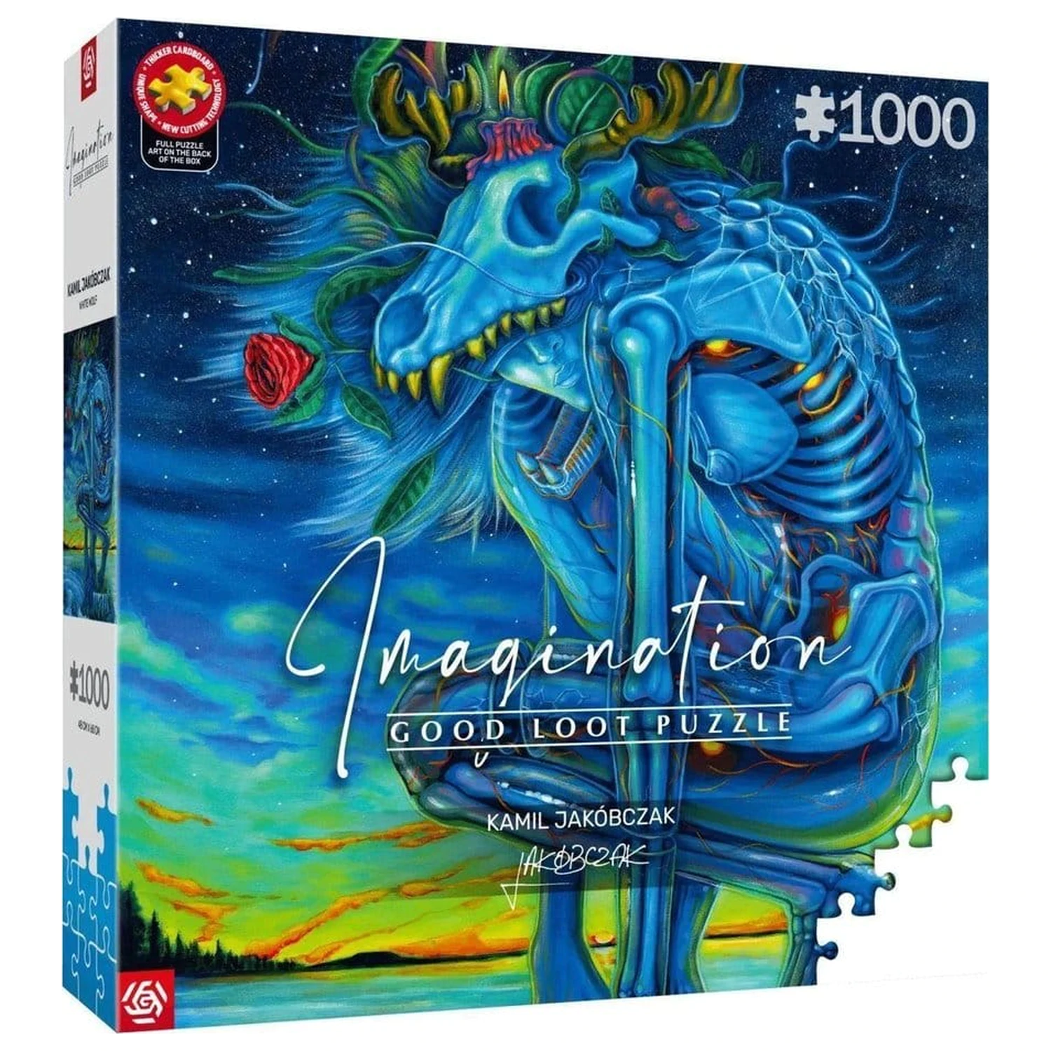 Imagination Series Puzzle Kamil Jakóbczak Bialy Wilk (1000 elementów) zdjęcie produktu