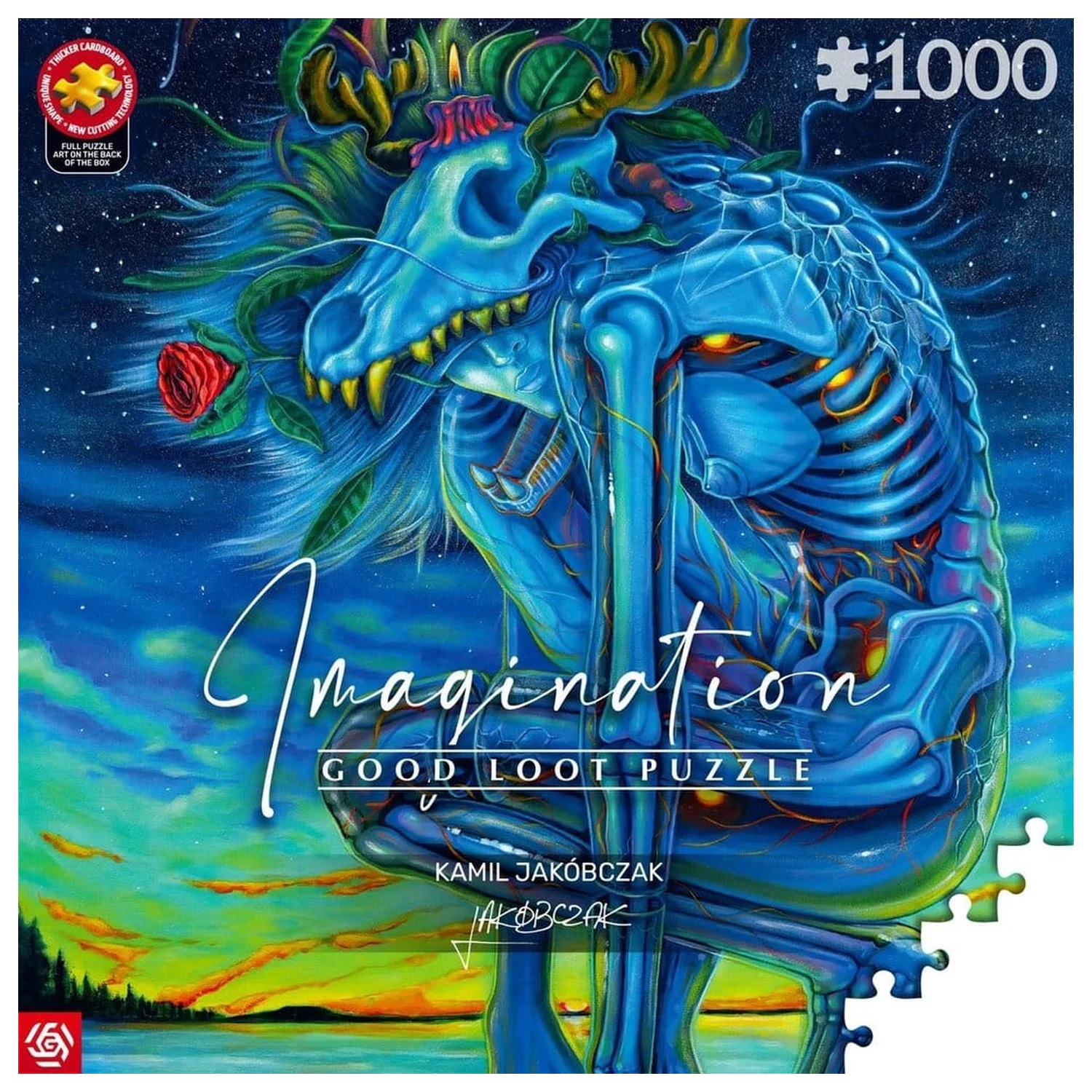 Imagination Series Puzzle Kamil Jakóbczak Bialy Wilk (1000 elementów) zdjęcie produktu