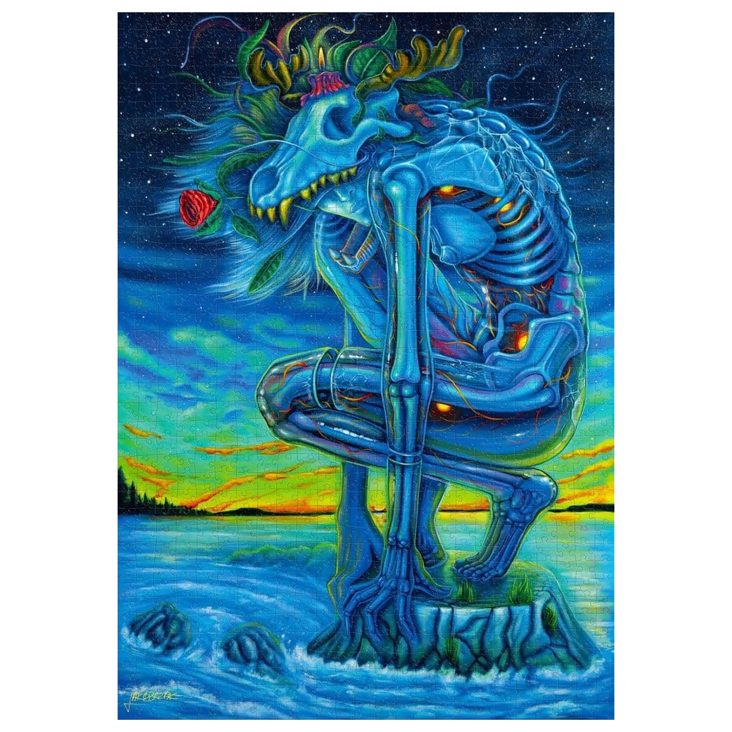 Imagination Series Puzzle Kamil Jakóbczak Bialy Wilk (1000 elementów) zdjęcie produktu