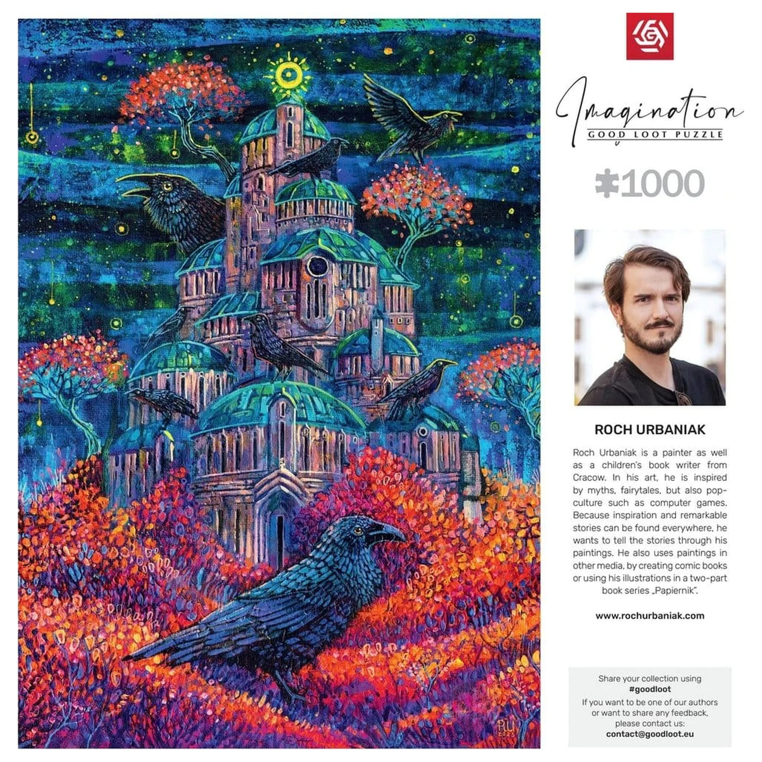 Imagination Series Puzzle Roch Urbaniak Twierdza Pani Kruków (1000 elementów) zdjęcie produktu