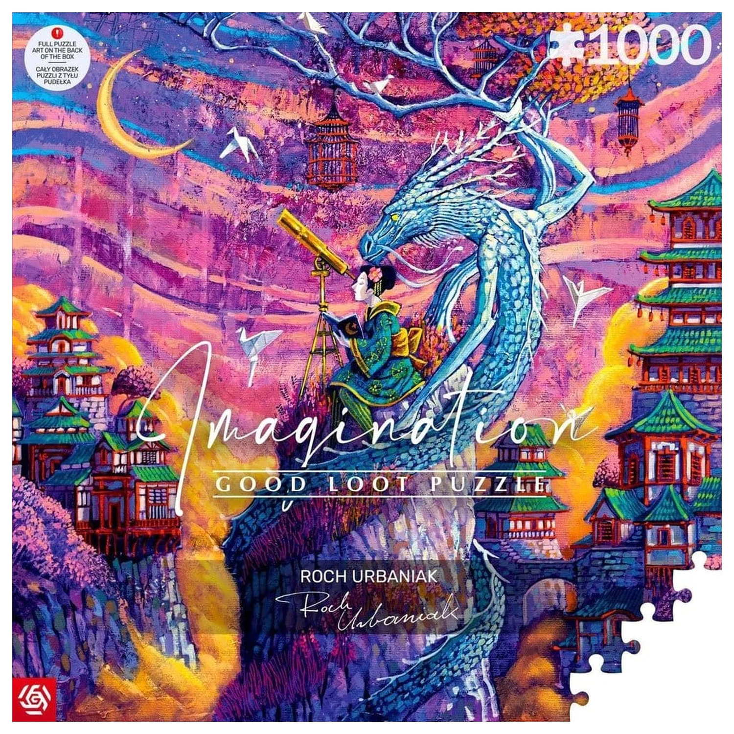 Imagination Series Puzzle Roch Urbaniak Sakura i Ryu (1000 kawałków) zdjęcie produktu