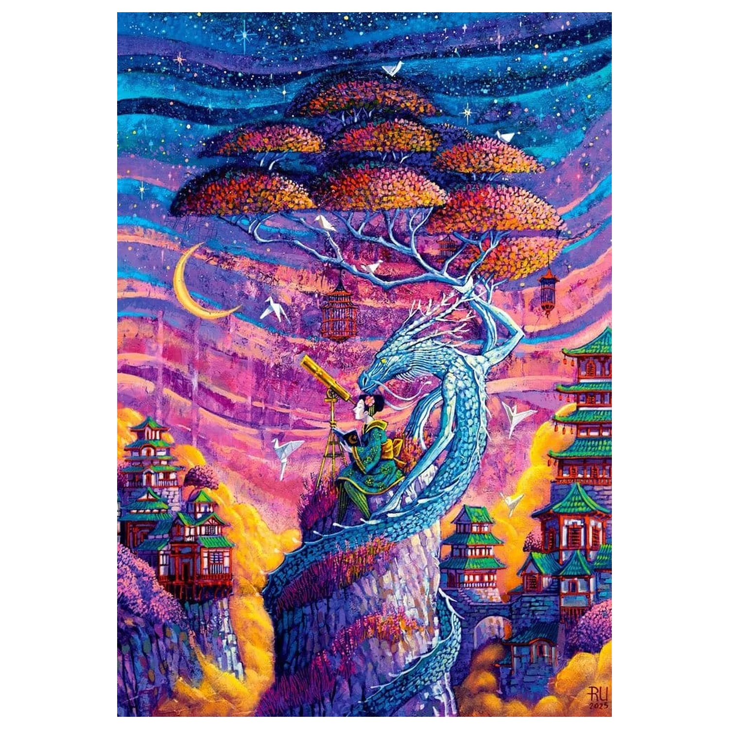 Imagination Series Puzzle Roch Urbaniak Sakura i Ryu (1000 kawałków) zdjęcie produktu