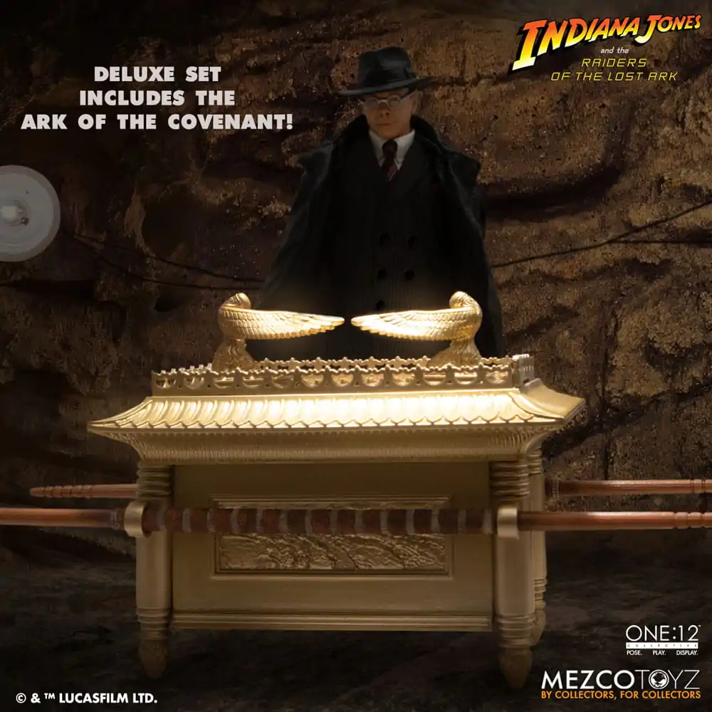 Indiana Jones Figurka Akcji 1/12 Major Toht i Arka Przymierza Deluxe Zestaw w Pudełku 16 cm zdjęcie produktu