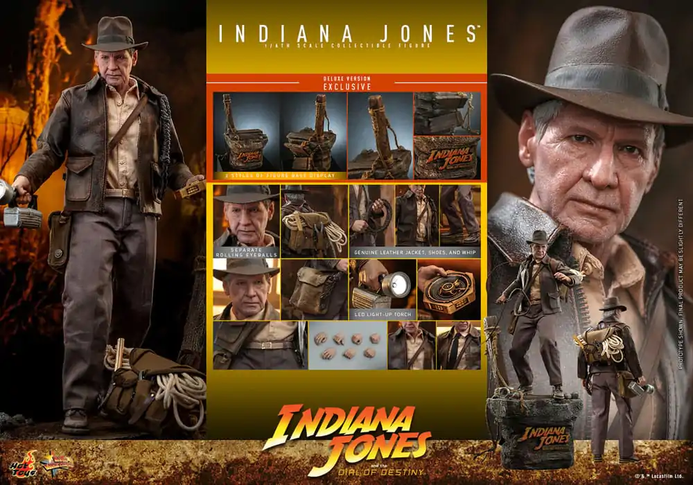 Indiana Jones Movie Masterpiece figurka akcji 1/6 Indiana Jones (Wersja Deluxe) 30 cm zdjęcie produktu