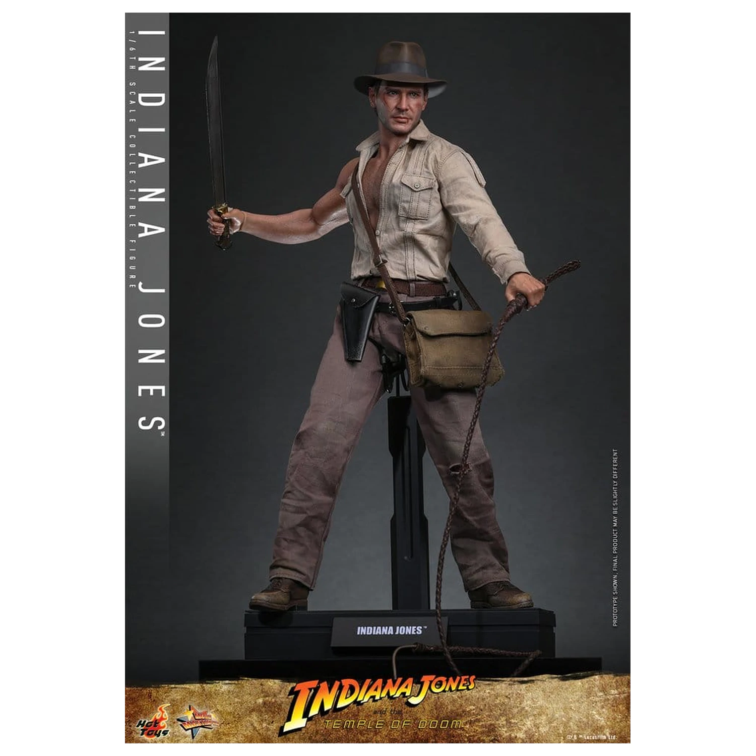 Indiana Jones Movie Masterpiece Figurka Akcji 1/6 Indiana Jones 30 cm zdjęcie produktu