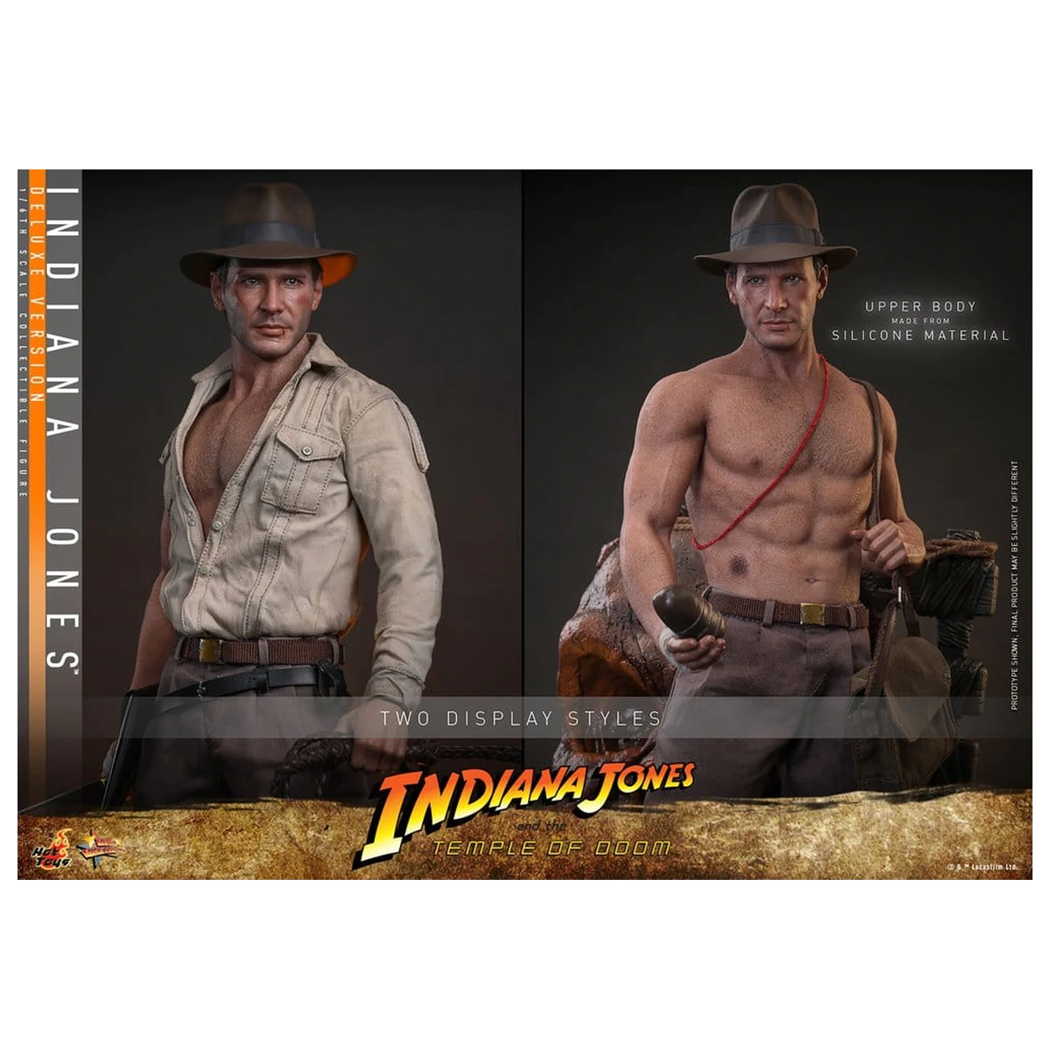 Indiana Jones Movie Masterpiece Figurka Akcji 1/6 Indiana Jones (Deluxe Version) 30 cm zdjęcie produktu