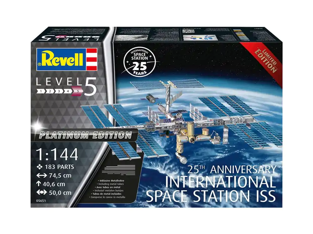 International Space Station ISS Model Kit Gift Set 1/144 25th Anniversary Platinum Edition 74 cm - Zestaw Modelarski Międzynarodowej Stacji Kosmicznej zdjęcie produktu