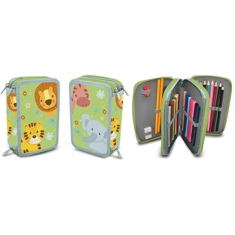 Into the Jungle potrójny piórnik zdjęcie produktu