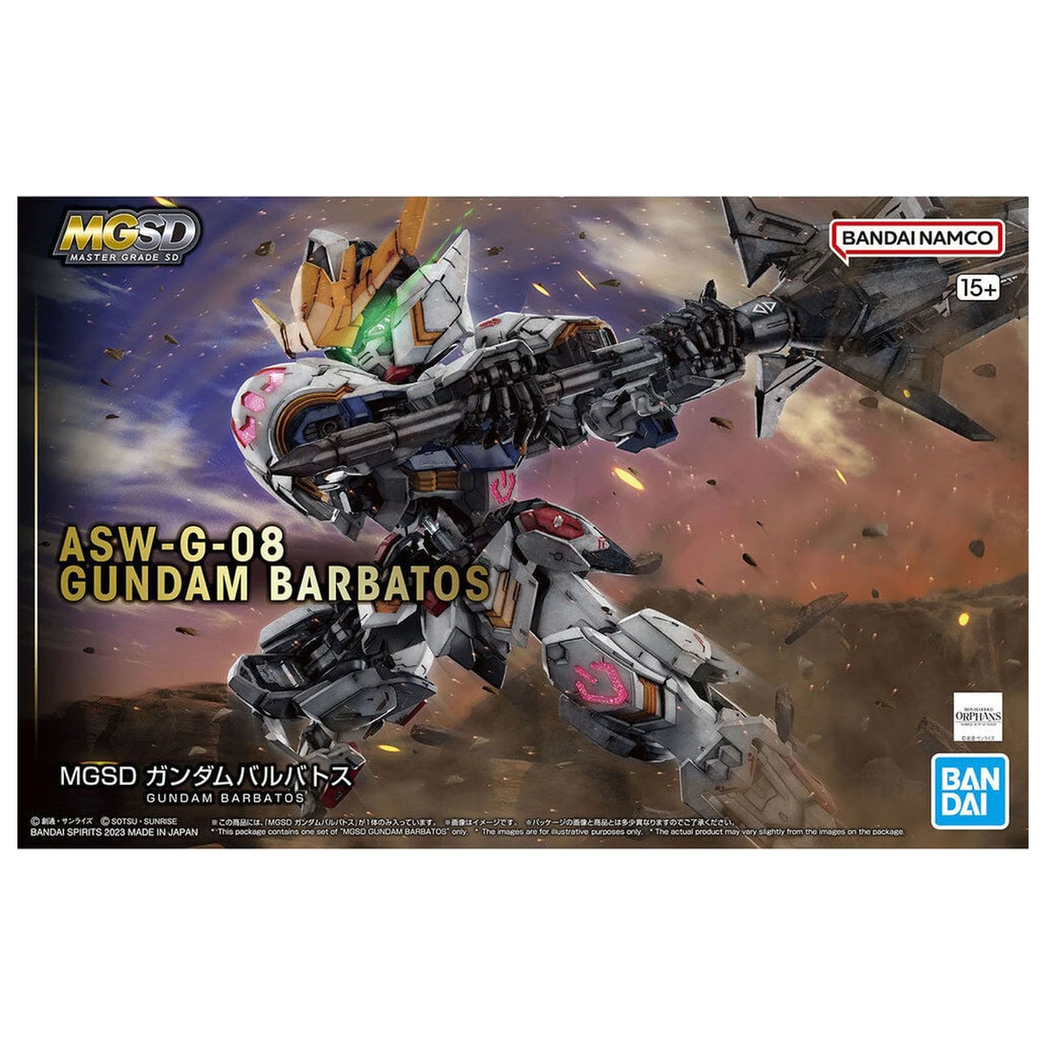 Iron-Blooded Orphans ASW-G-08 Gundam Barbatos zestaw modelarski MGSD zdjęcie produktu