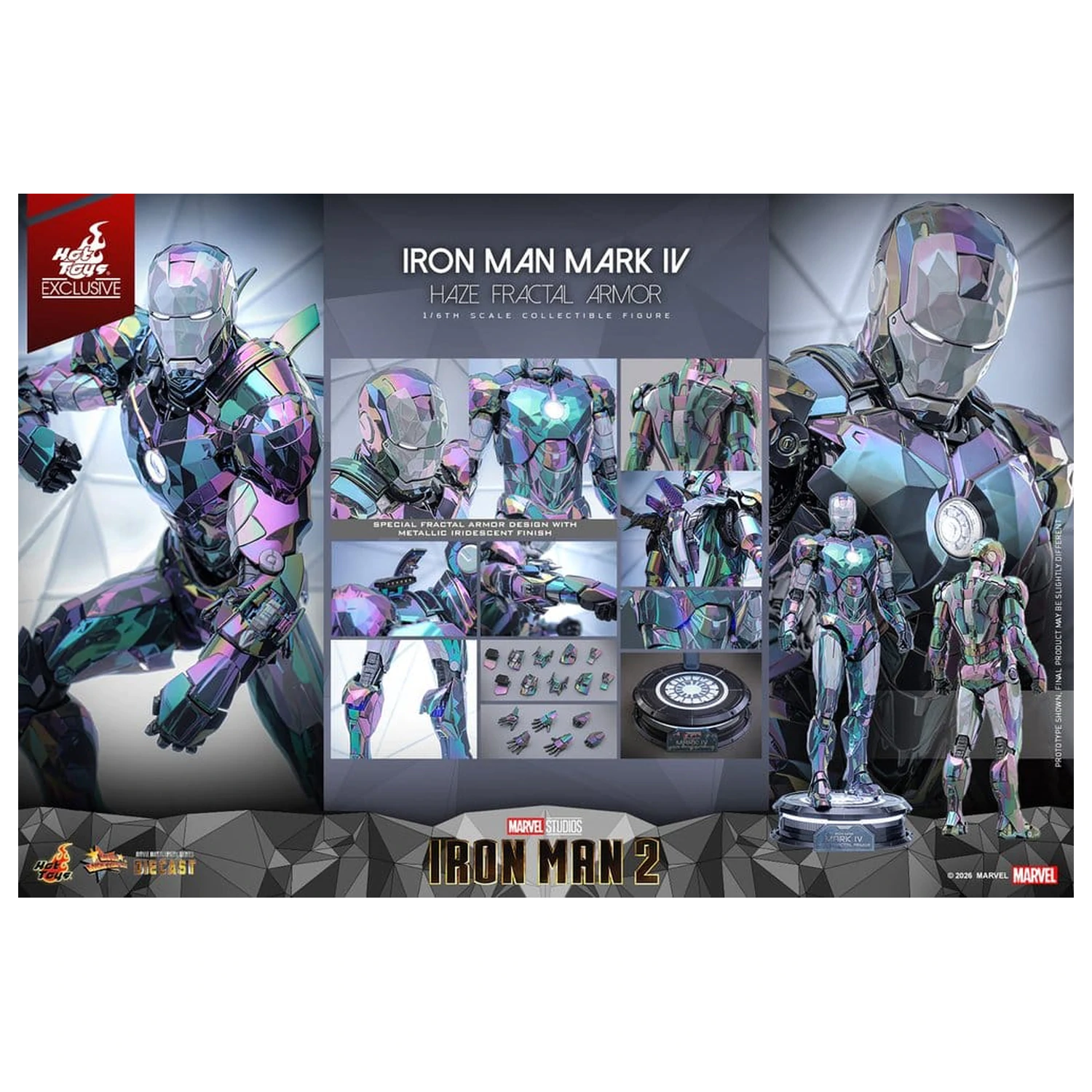 Iron Man 2 Action Figure 1/6 Iron Man Mark IV (Haze Fractal Armor) 33 cm zdjęcie produktu