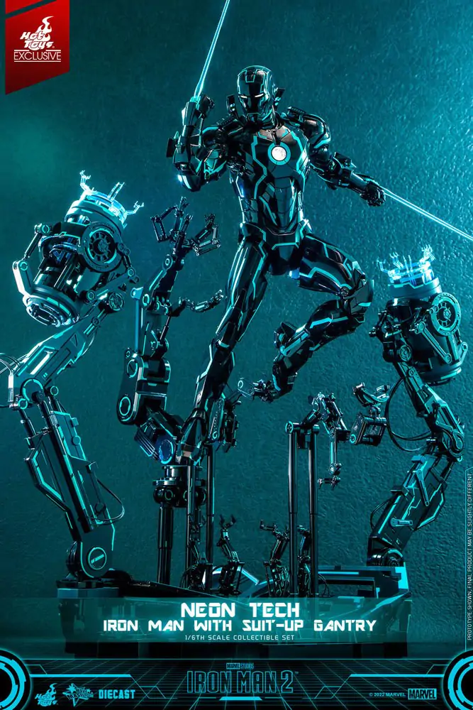 Iron Man 2 Figurka Akcji 1/6 Neon Tech Iron Man ze Stacją Dokującą 32 cm zdjęcie produktu