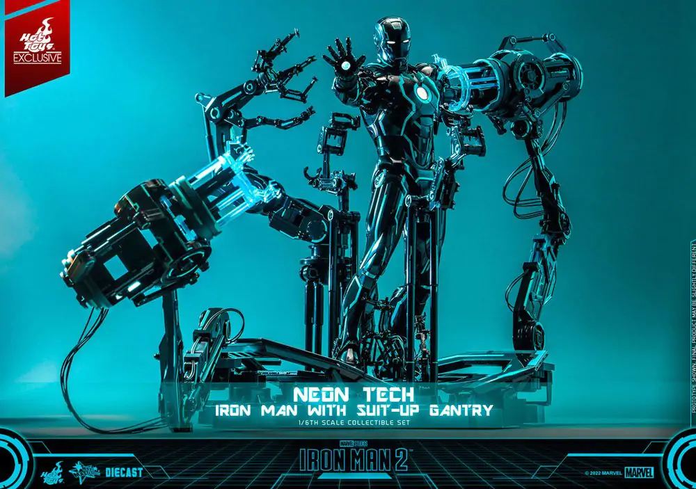 Iron Man 2 Figurka Akcji 1/6 Neon Tech Iron Man ze Stacją Dokującą 32 cm zdjęcie produktu