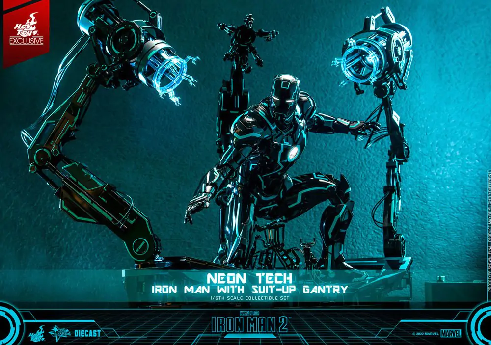 Iron Man 2 Figurka Akcji 1/6 Neon Tech Iron Man ze Stacją Dokującą 32 cm zdjęcie produktu