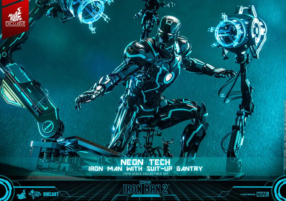 Iron Man 2 Figurka Akcji 1/6 Neon Tech Iron Man ze Stacją Dokującą 32 cm zdjęcie produktu