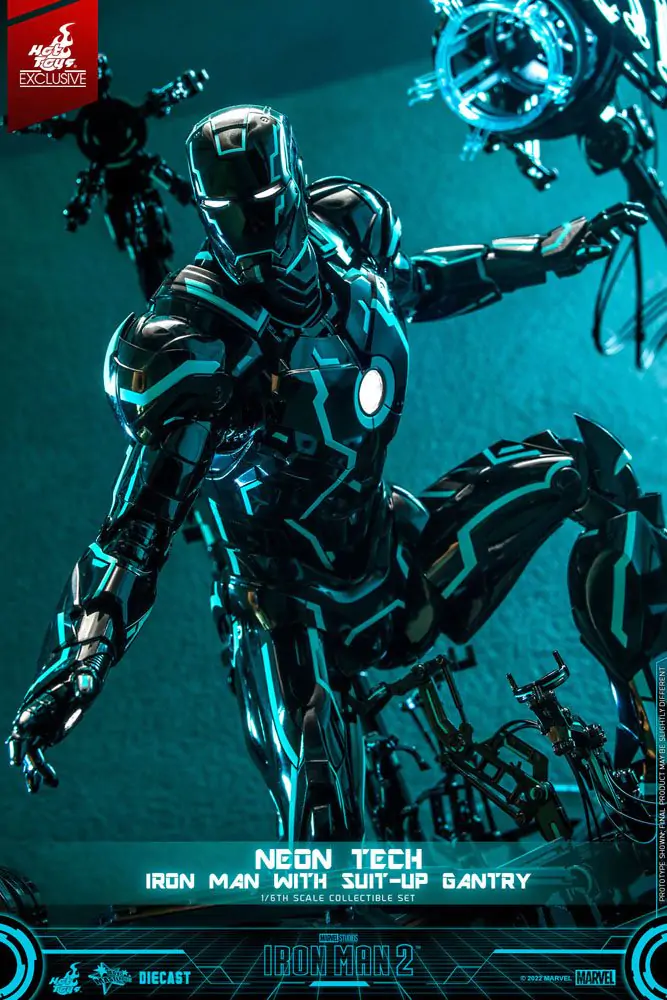 Iron Man 2 Figurka Akcji 1/6 Neon Tech Iron Man ze Stacją Dokującą 32 cm zdjęcie produktu