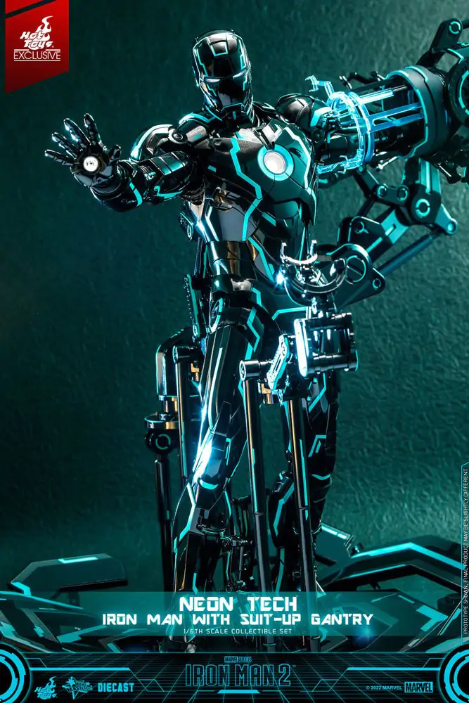 Iron Man 2 Figurka Akcji 1/6 Neon Tech Iron Man ze Stacją Dokującą 32 cm zdjęcie produktu