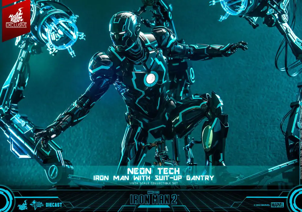 Iron Man 2 Figurka Akcji 1/6 Neon Tech Iron Man ze Stacją Dokującą 32 cm zdjęcie produktu