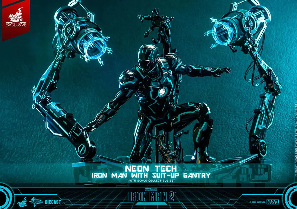 Iron Man 2 Figurka Akcji 1/6 Neon Tech Iron Man ze Stacją Dokującą 32 cm zdjęcie produktu