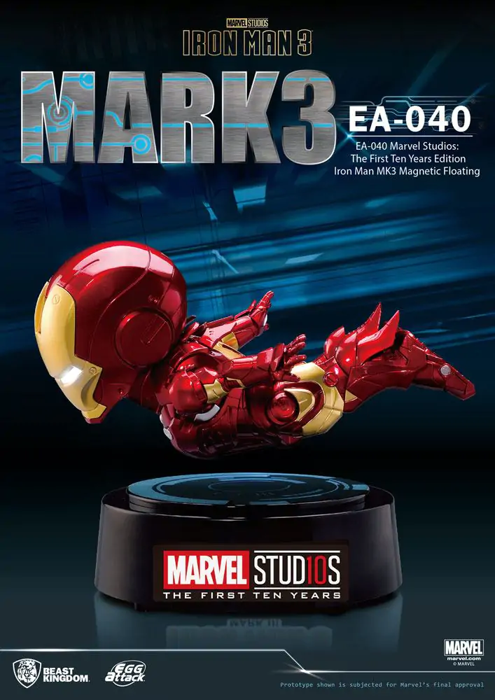 Iron Man 3 Egg Attack Figurka Model pływający Iron Man Mark III The First Ten Years Edition 16 cm zdjęcie produktu