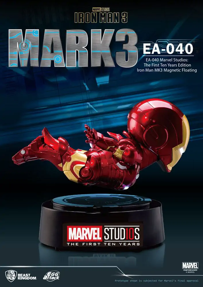 Iron Man 3 Egg Attack Figurka Model pływający Iron Man Mark III The First Ten Years Edition 16 cm zdjęcie produktu