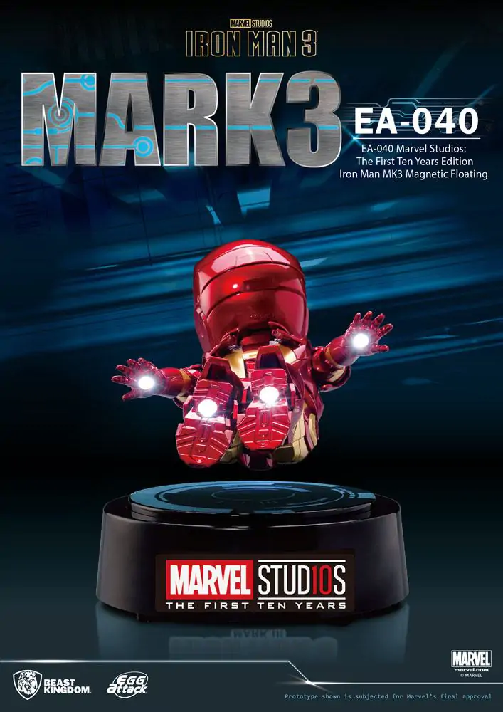 Iron Man 3 Egg Attack Figurka Model pływający Iron Man Mark III The First Ten Years Edition 16 cm zdjęcie produktu