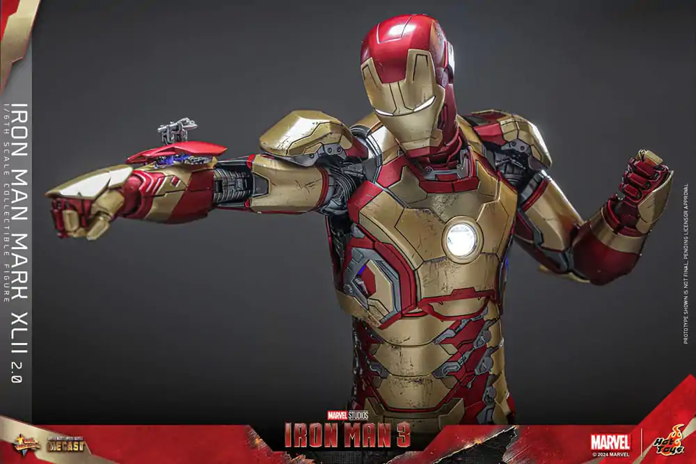 Iron Man 3 Movie Masterpiece Diecast Figurka Akcji 1/6 Iron Man Mark XLII (2.0) 32 cm zdjęcie produktu