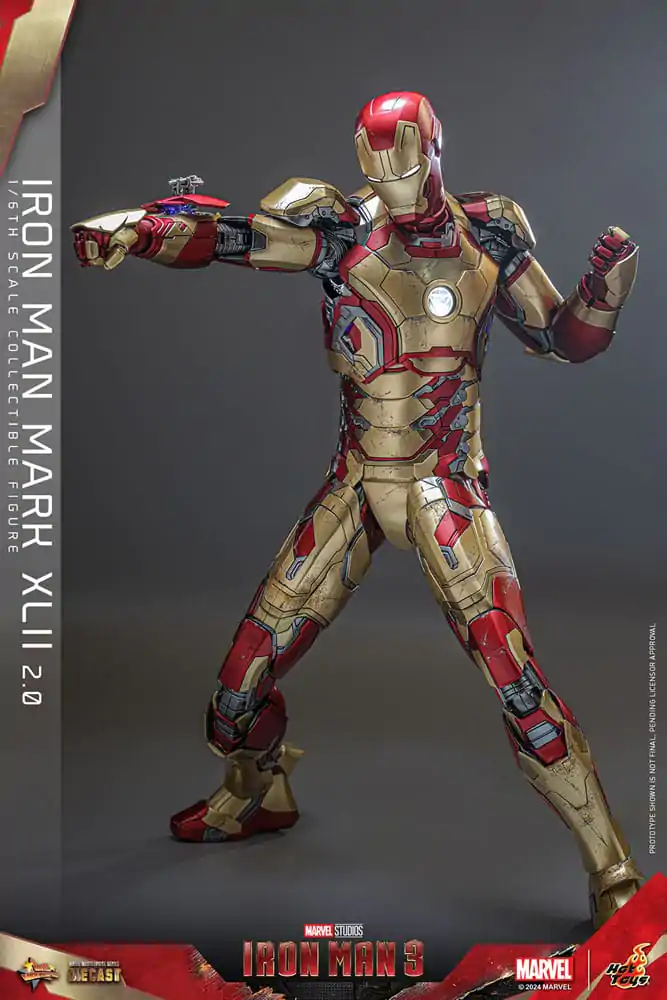 Iron Man 3 Movie Masterpiece Diecast Figurka Akcji 1/6 Iron Man Mark XLII (2.0) 32 cm zdjęcie produktu