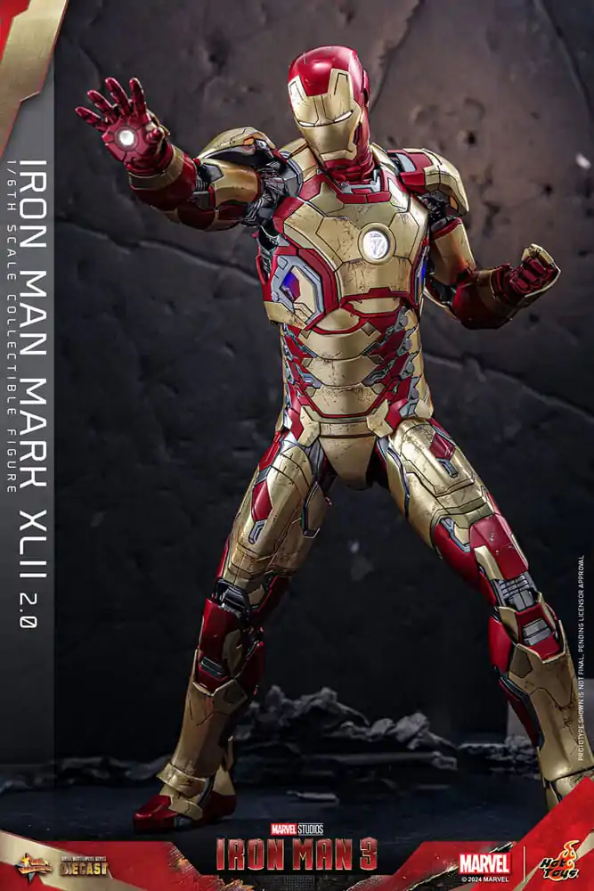 Iron Man 3 Movie Masterpiece Diecast Figurka Akcji 1/6 Iron Man Mark XLII (2.0) 32 cm zdjęcie produktu