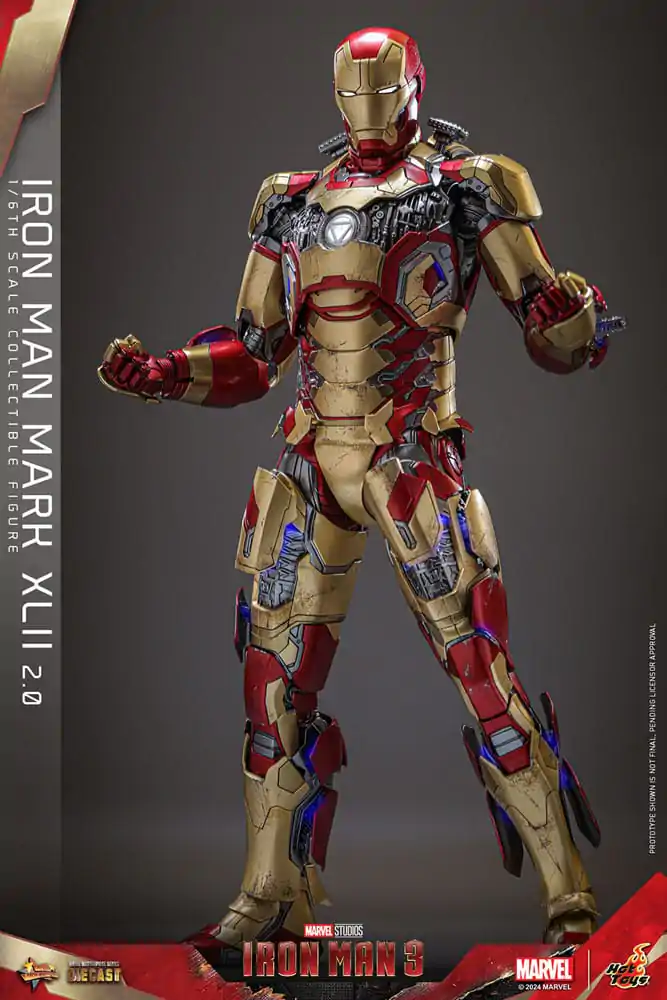 Iron Man 3 Movie Masterpiece Diecast Figurka Akcji 1/6 Iron Man Mark XLII (2.0) 32 cm zdjęcie produktu