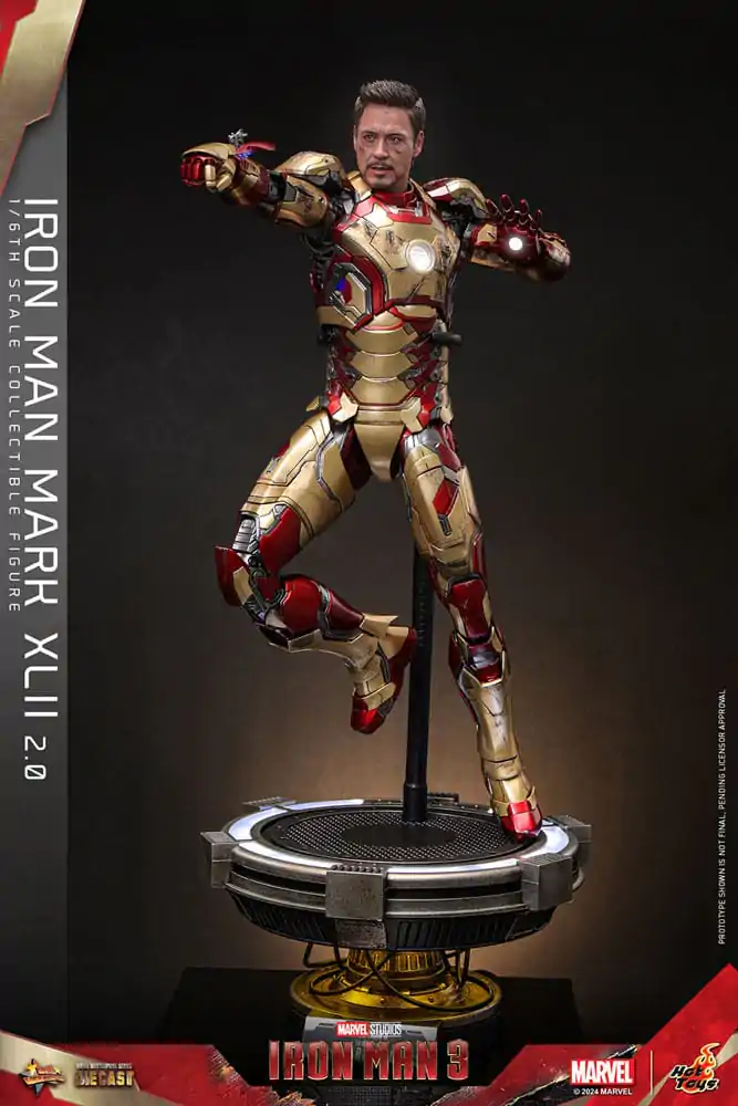 Iron Man 3 Movie Masterpiece Diecast Figurka Akcji 1/6 Iron Man Mark XLII (2.0) 32 cm zdjęcie produktu