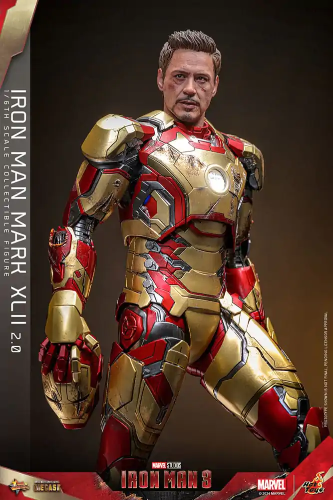 Iron Man 3 Movie Masterpiece Diecast Figurka Akcji 1/6 Iron Man Mark XLII (2.0) 32 cm zdjęcie produktu