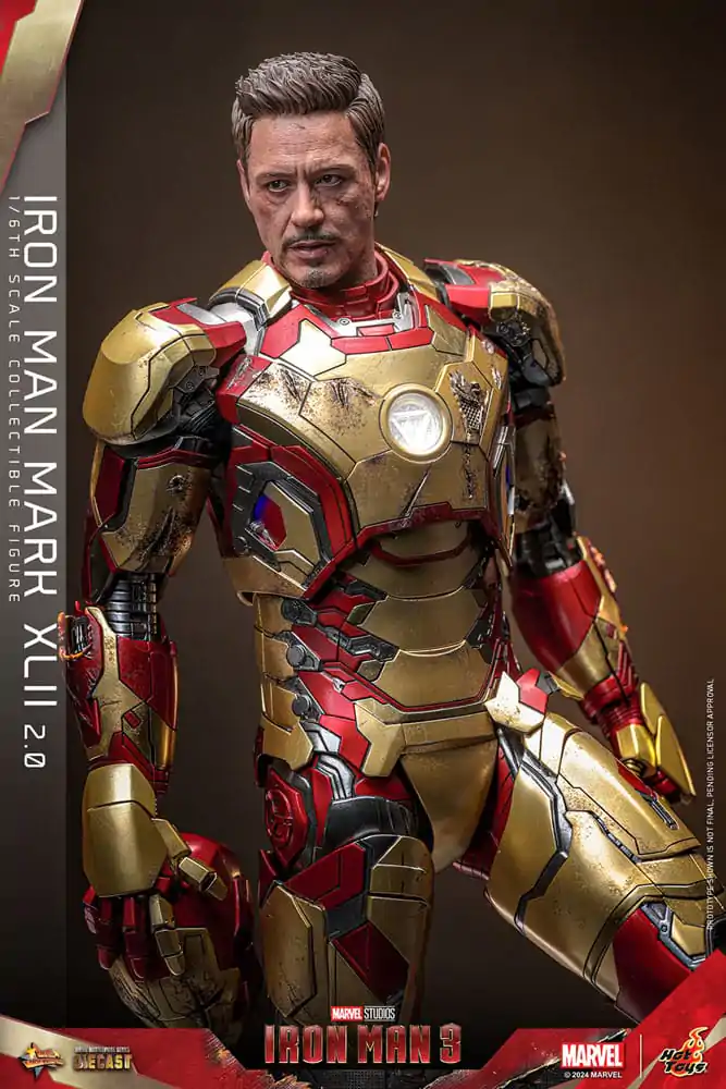 Iron Man 3 Movie Masterpiece Diecast Figurka Akcji 1/6 Iron Man Mark XLII (2.0) 32 cm zdjęcie produktu