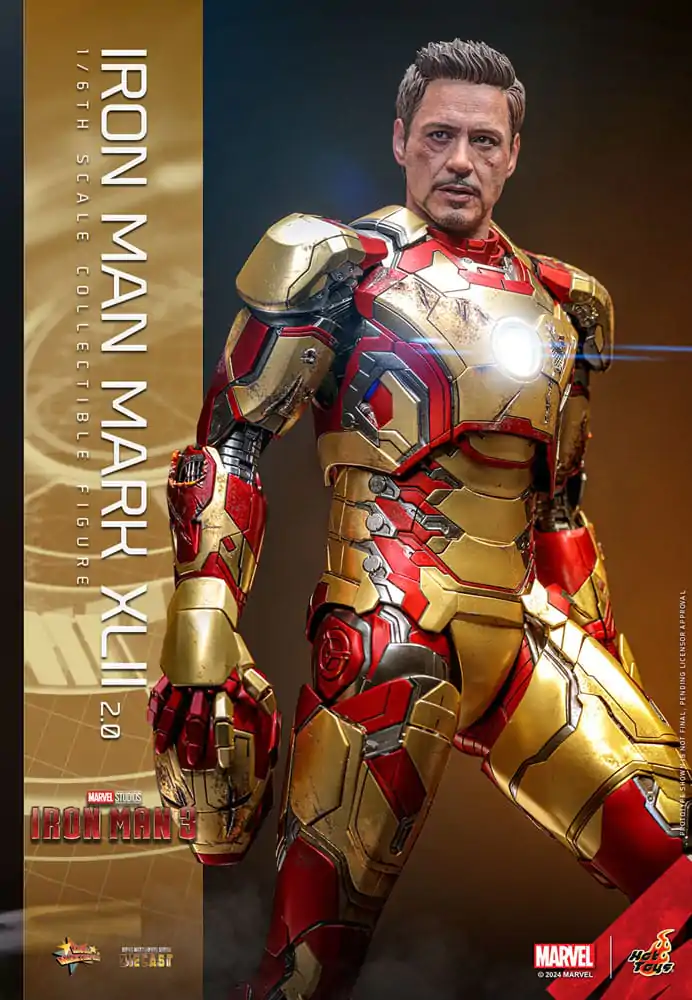 Iron Man 3 Movie Masterpiece Diecast Figurka Akcji 1/6 Iron Man Mark XLII (2.0) 32 cm zdjęcie produktu