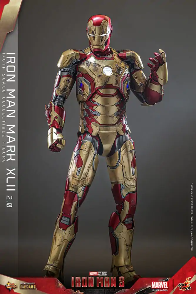 Iron Man 3 Movie Masterpiece Diecast Figurka Akcji 1/6 Iron Man Mark XLII (2.0) 32 cm zdjęcie produktu