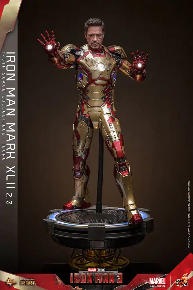 Iron Man 3 Movie Masterpiece Diecast Figurka Akcji 1/6 Iron Man Mark XLII (2.0) 32 cm zdjęcie produktu