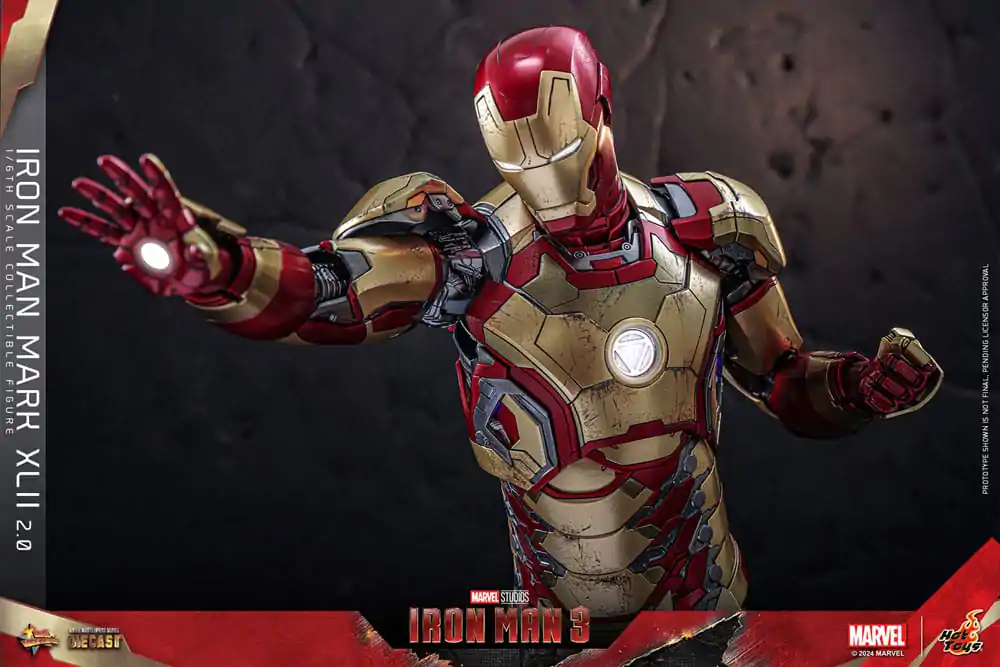 Iron Man 3 Movie Masterpiece Diecast Figurka Akcji 1/6 Iron Man Mark XLII (2.0) 32 cm zdjęcie produktu