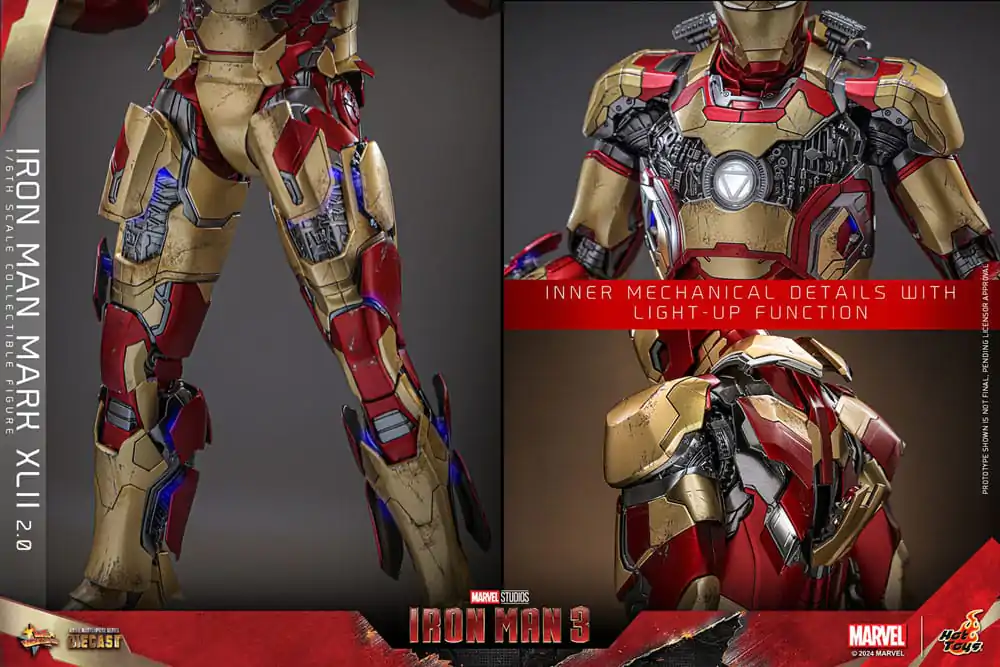 Iron Man 3 Movie Masterpiece Diecast Figurka Akcji 1/6 Iron Man Mark XLII (2.0) 32 cm zdjęcie produktu