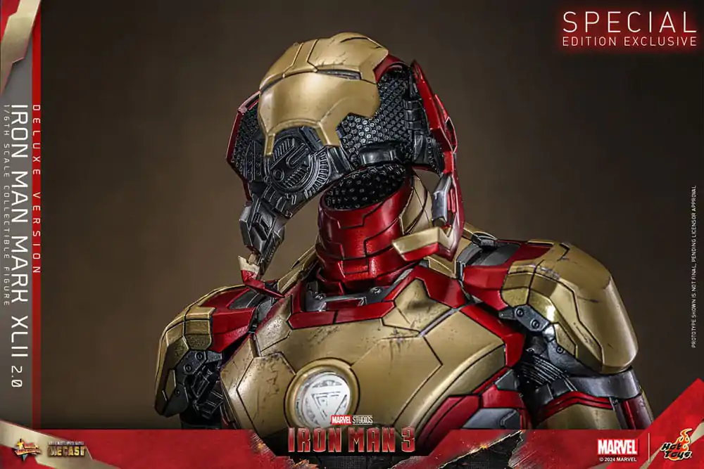 Iron Man 3 Movie Masterpiece Diecast Figurka Akcji 1/6 Iron Man Mark XLII (2.0) Deluxe 32 cm zdjęcie produktu